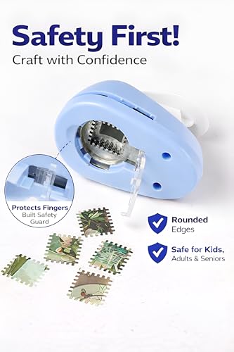 Image of Imported Metal Postage Stamp Punch for Paper Crafts 2x1.5 cm | Decorative Stamp Edge Paper Punch | Scrapbooking, Card Making, DIY Crafts Tool