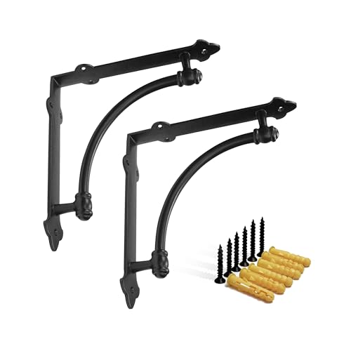 Curated visual reference: Industrial Style Shelving With Decorative Brackets Reference: Top 10 Best Cast Iron Shelf Brackets Reviews Buying Guide