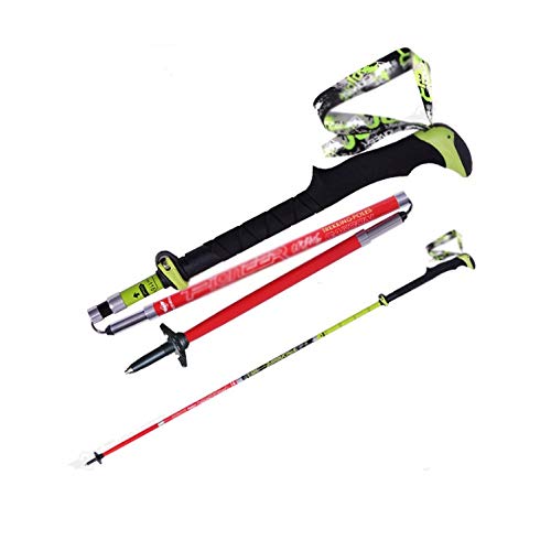 Przenośny kij trekkingowy z włókna węglowego Quick Lock Compact Folding Tourism Trail Running Walking Stick