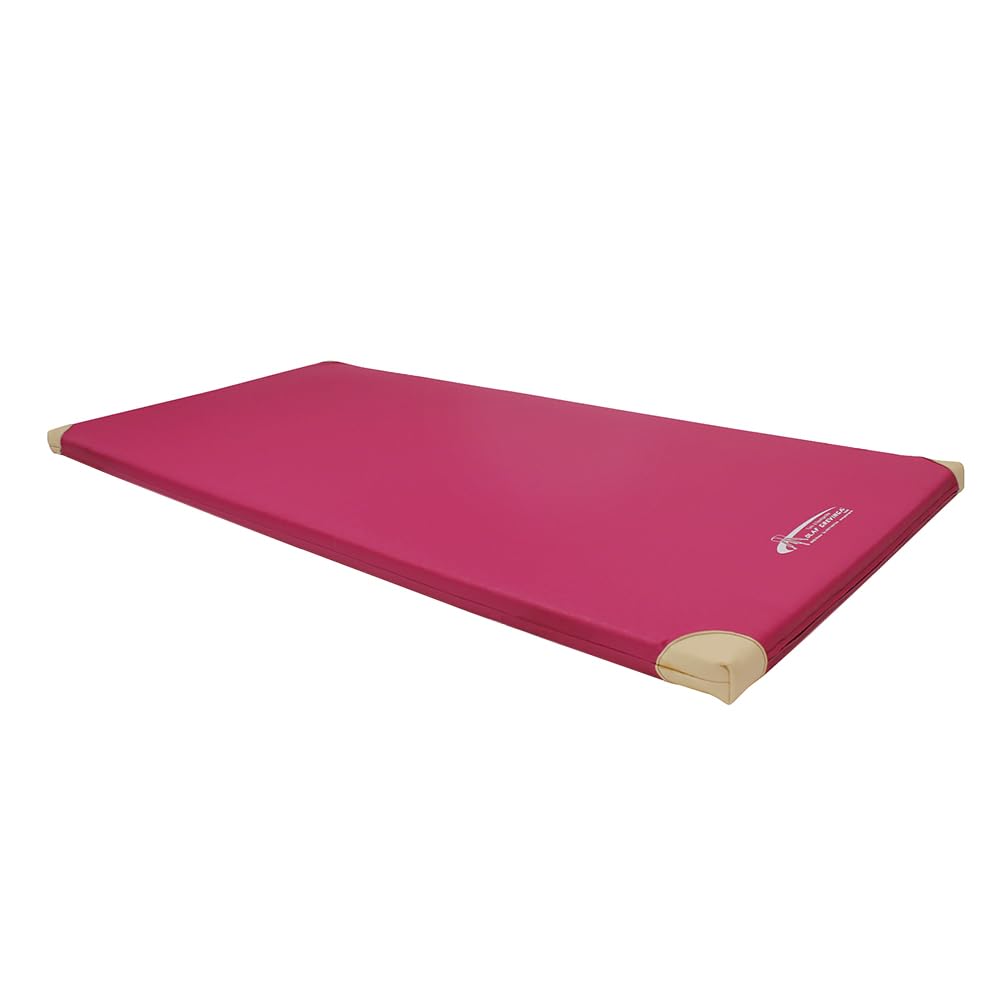 Grevinga KIMA RG22 Spiel- & Turnmatte – Sehr Weiche Gymnastikmatte mit Lederecken, 200 × 100 × 6 cm