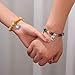 Xeyai Sun and Moon Friendship Bracelets Matching Bracelets for Couples Cute Handmade Beaded BFF Bracelets for 2 Bracelets Fashion Charm Womens Bracelets Jewelry Gifts A, adjustable