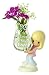 Precious Moments, Love You Lots! Glass Bud Vase, Bisque Porcelain Figurine, Girl 154005