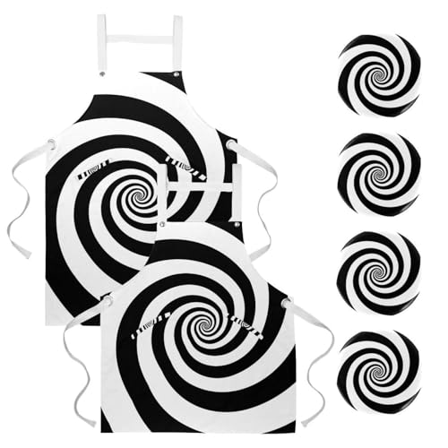 Tablier de cuisine pour nettoyage et pâtisserie évitant les taches lot de 2 coloré