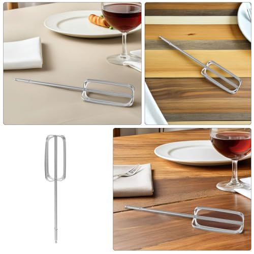LIGIGWASH 4 Stück Teiliges Handmixer Ersatzteile aus Elektrische Rührbesen und Schneebesen Universelle Küchenmixer Aufsätze für Teig Ei Backen und Kochen Silberfarben