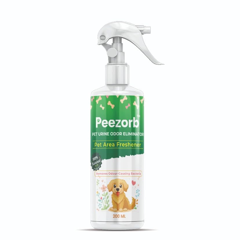 Image of Peezorb Pet Urine Odour Eliminator Spray, 100% Natural, Non-Toxic, Pet Area Freshener, 200 ml