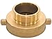 ABBOTT RUBBER JBHA-150 Hydrant Adapter 2-1/2 in NST x 1-1/2 in NPT Brass