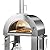 KoolMore KM-OKSKIT-CONFIG105 Outdoor Series Modular Kitchen with a Dual Fuel Pizza Oven, Corner, Sink, 30 in. BBQ Grill and Cabinet in Stainless-Steel, Silver