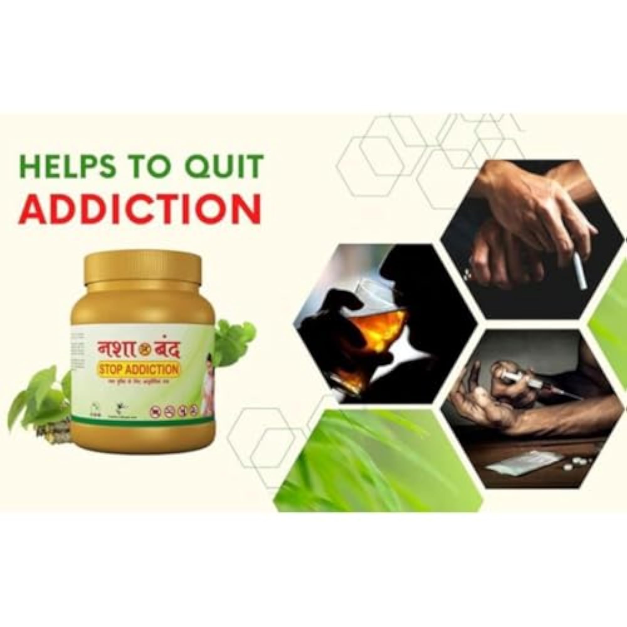 Nasha Band Powder for Addiction Control, Herbal Remedy