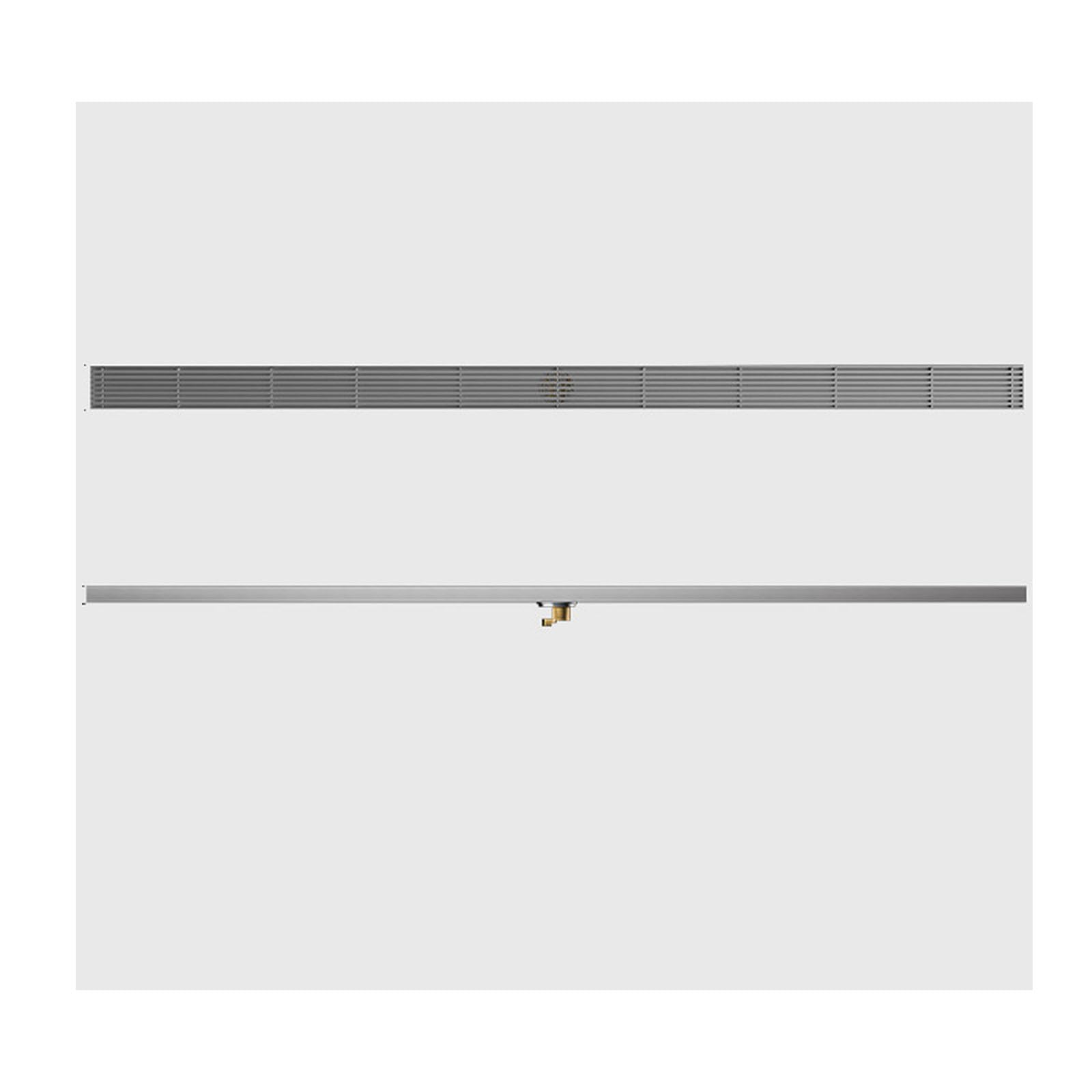 Duschrinne Mit Dem Rost Abdeckung,Edelstahl Schnelle Entwässerung Duschablauf Mit Haarsieb,Bodenablauf Für Duschen,Center Drainage,5.5 * 120cm