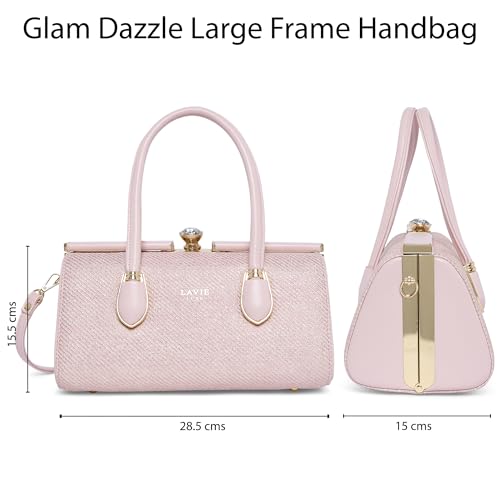 Image of Lavie Luxe Women's Glam Dazzle Satchel Bag | Satchel Handbag for Work | Ladies Purse | Stylish Shoulder Bag | Gift for Women