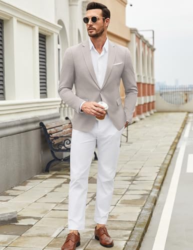 Image of COOFANDY Mens Casual Blazer Suit Jackets One Button Sport Coats Lightweight Business Sports Jackets