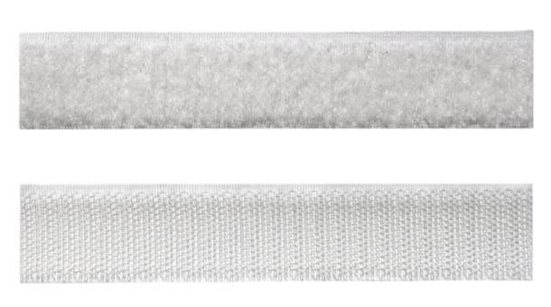 GGR Supplies Convenient and Strong- Sets of Hook and Loop Nylon Fastener Strips with Heavy-Duty Adhesive Backing for Damage-Free Mounting in Home or Office. (White, 1 inch X 4 inch- 15 Sets)