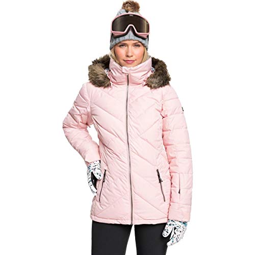 Roxy Quinn Snow Jacket Silver/Pink XL (US 13)
