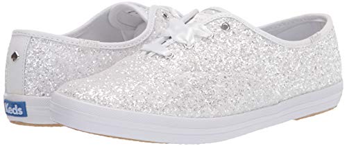 Keds Womens Champion Kate Spade Glitter Sneaker, White, 9.5 Us #TOP7