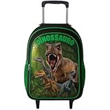 Mochila Rodinha Masculina Escolar Infantil Menino Reforçada Dinossauro Juvenil Bolsa Passeio Viagem Criança Impermeavel