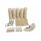 ULTECHNOVO 129pcs Wool Buffing Pad Set for Polishing and Grinding Metal and Surfaces Automotive and Industrial Use Compatible with Electric Tools
