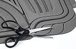 OxGord 4pc Set Tactical Heavy Duty Rubber Floor Mats - Gray