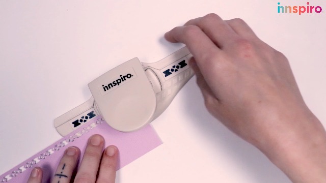 INNSPIRO Set fustellatrice per bordi continui intercambiabili Border Punch fiore 10x43mm, punzonatrici per scrapbooking, fai da te, creazione di carte