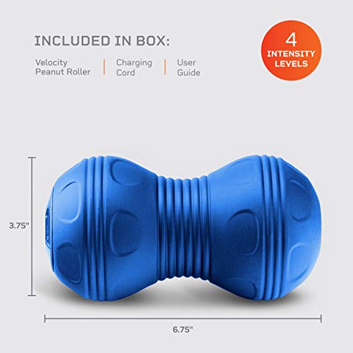 image for LifePro 4-Speed Vibrating Massage Ball - Peanut Massager Combines Lacr