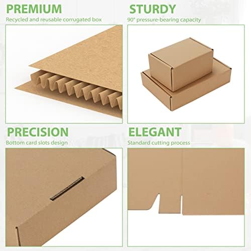 13x10x2 and 9x6x2 Shipping Boxes Product Bundle, Set of 40 image 4