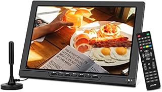 13.3 inch Small TV,Portable TV with ATSC Digital TV,Support Camping,car,Travel, Rechargeable Battery with USB,AV Video,HDMI Input Port