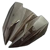 Compatible con Kawasaki Z300 Z250 2013-2017 Z 300 Compatible 250 Parabrisas Deflectores de Viento Pantalla Doble Burbuja Deflectores Doble Burbuja(Smoke)