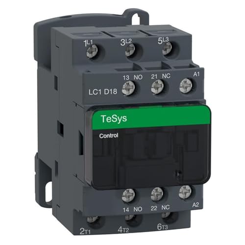 Contacteur tripolaire CA LC1D18E7C 18A 48V pour circuit moteur