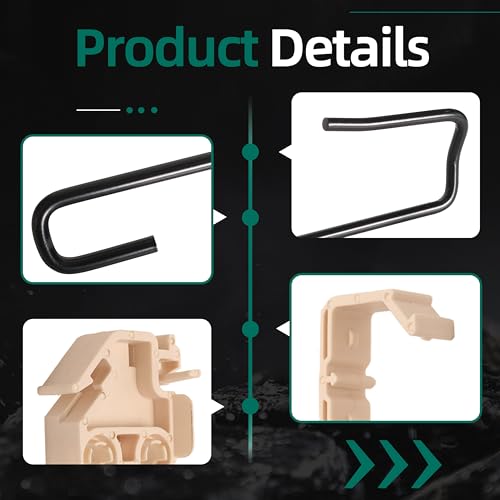 Image of 2PCS Trunk Lid Torsion Spring Kit with 2 Spring Clips fit for Honda Accord 3.5L 2008-2010 2.4L 2010-2012, Driver & Passenger Side Trunk Opener Spring Replaces 74872TA0A00 74871TA0G00
