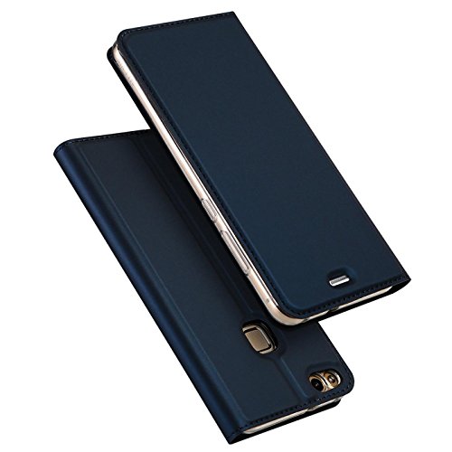 Verco Case compatible with Huawei P9, Flip Wallet Cover with Magnetic Closure for Huawei P9 Phone Case - blue - Image 2