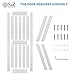 S&Z TOPHAND® 36in x 84in MDF Barn Door with 6.6FT Sliding Hardware Kit, Solid Barn Door Slab Covered with Water-Proof PVC Surface