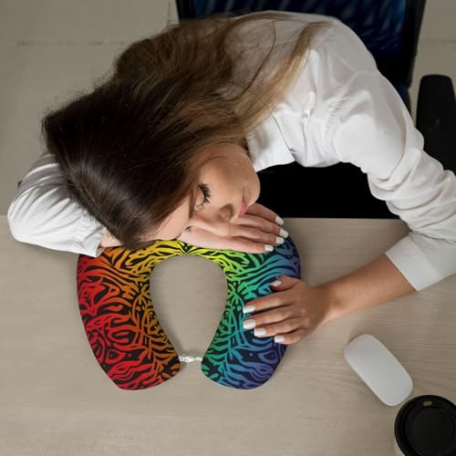 Almohada de espuma viscoelástica 30 cm x 25 cm para viaje miniatura 7