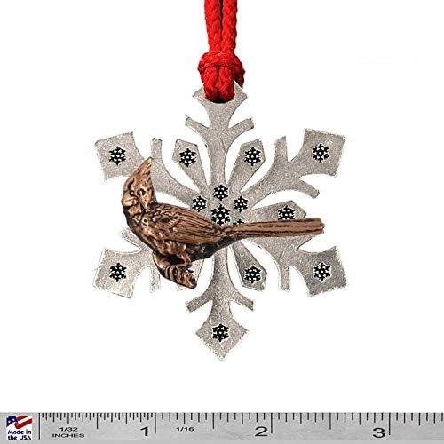 Creative Pewter Designs Cardinal Christmas Bird Ornaments,Copper Plated BC105SF, Topper, Decorative Birds, Made in America image 2