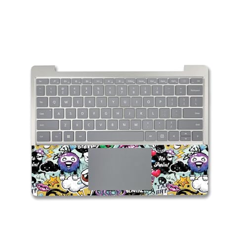 Image of MightySkins Carbon Fiber Skin Compatible with Microsoft Surface Laptop Go 3 (2023) Full Wrap Kit - Oddballs | Protective, Durable Textured Carbon Fiber Finish | Made in The USA