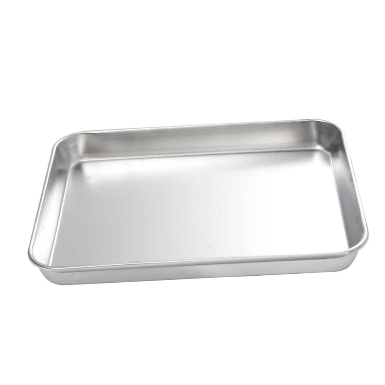 Garneck 1pc Stainless Steel Baking Cake Plate Rustproof Flat Bottom Pan for Oven Deep Baking and Serving for Cakes Cookies Dinners and Roasting