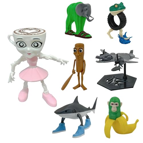 TungTungTungSahur ミニフィギュア トゥントゥントゥンサフール フィギュア グッズ 3Dプリント ネットミーム イタリアンブレインロット キャラクター brainrot おもちゃ 13cm (カプチーノバレリーナ)のサムネイル