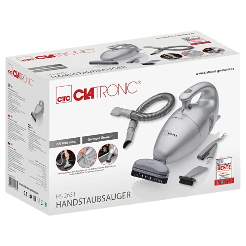 Clatronic Hs 2631 Aspirateur à Main Compact: 24 X 12 X 15 cm Léger Filtre Permanent Facile à Nettoyer - Image 8