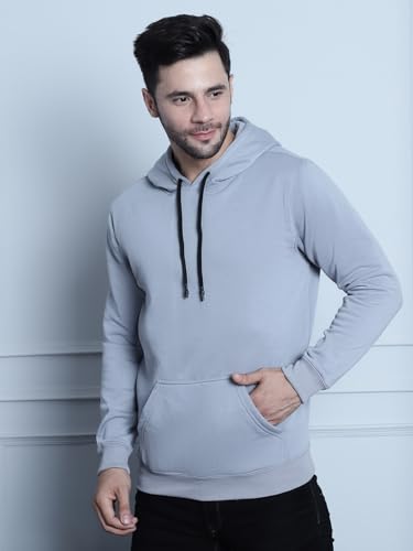 Image of Men's Cotton Blend Hooded Sweatshirt