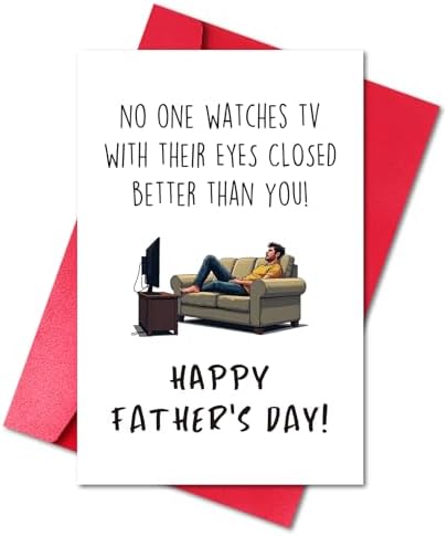 LYMEQING Funny Father’s Day Card for Dad Stepdad Grandpa Husband,...