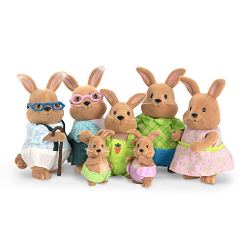 Li'l Woodzeez - Figuras de animais - brinquedo coelho - peluches colecionáveis - conjunto de figuras para crianças - 3 anos +