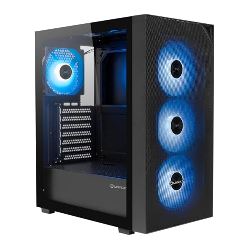 UNYKAch Caja ATX Revelat Mesh Compact Edition | Chasis Gaming con 4 Ventiladores ×120 mm ARGB, USB-C Gen 2, Cristal Templado, Soporte Refrigeración 240 mm, Mallas Mesh