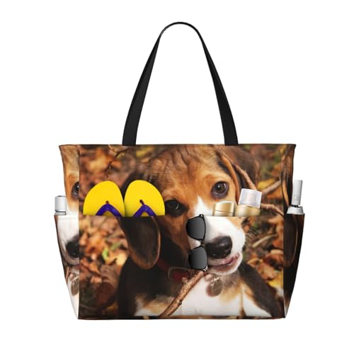 Sac de shopping de travail à imprimé beagle idéal pour vos journées actives en ville
