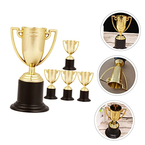 Happyyami 20 Peças Troféu De Futebol Miniture Decoração Prêmio Troféus De Plástico Medalha De Ouro C