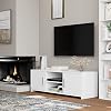 Mueble-TV-Mesa-Television-Mueble-Salon-Moderno-Madera-con-2-Puertas-1-Estante-Blanco-110x35x36cm