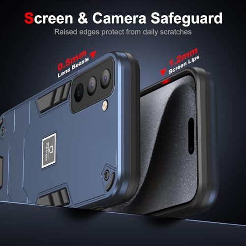 Coque Tecno Pop 5 Pro antichoc TPU PC rigide bleu BD4j BD4h - 3