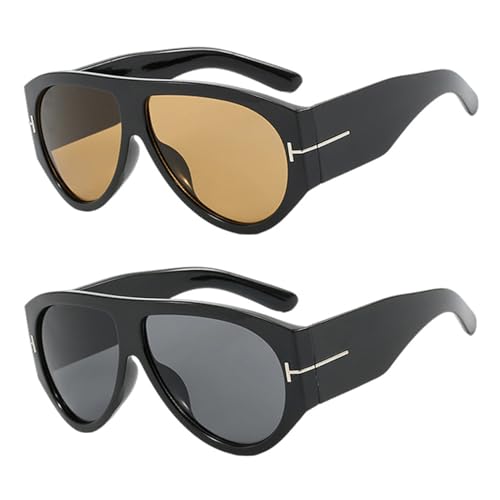 【Fashion Design】 Questo Prodotto È Progettato In Uno Stile Alla Moda, Con Occhiali Da Sole Con Telaio Grande Nero Che Adottano Uno Stile Di Design Semplice E Versatile, Adatto A Vari Abbigliamento Di Abbigliamento. La Combinazione Di Elementi Retrò E Moderni Non Solo Può Oscurare Efficacemente Il Sole, Ma Anche Migliorare Il Tuo Senso Della Moda, Facendoti Sembrare Unico E Personale In Ogni Occasione.