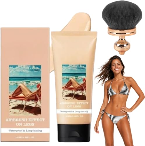 Miracle Da Paris Body Perfector Waterproof Tattoo Cover Up Makeup Full Coverage Leg Foundation Cream with Brush for Daily Wear and Events (Light)