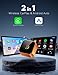 2026 Wireless CarPlay Adapter for Apple iPhone ＆ Android Auto, Wired to Wireless Car Play Adapter Plug & Play Stable Connection with Zero Latency is Compatible with iOS10+ and Android 11+GPS Units