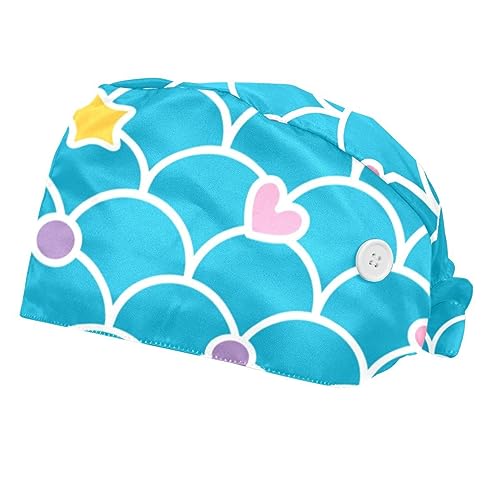 Casquettes de travail ajustables VERED anti-transpiration à motif écailles