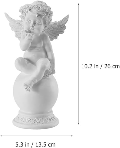 Miniatura 6 de OSALADI Decoraciones Artesanía de resina Decoración religiosa Figuras de jardín Estatuilla de oración Escultura de resina Decoración única Estatua