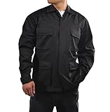 BACKBONE Mens Army Military Battle Dress Uniform BDU Shirt Camo Top Jacket (Black, XX-Large)
